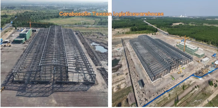 Latest company case about Project in Carabasasn Texasn logistic Fabricated warehouse 