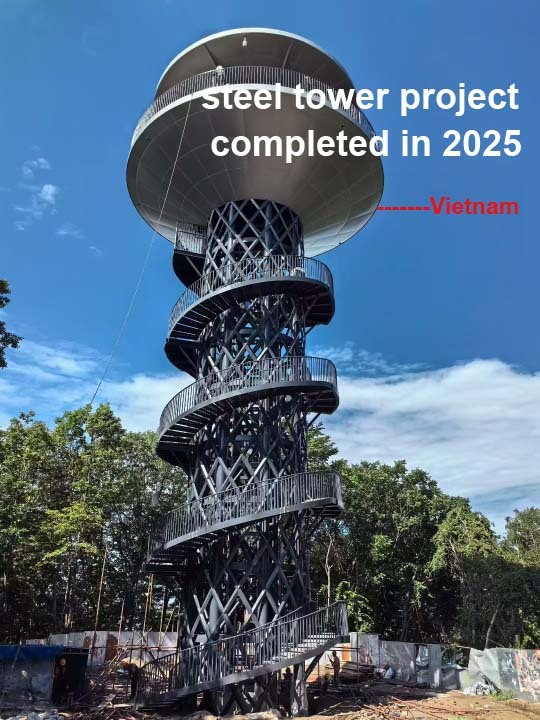 Latest company case about Project of Steel Structure Frame Tower in Southeast Asia