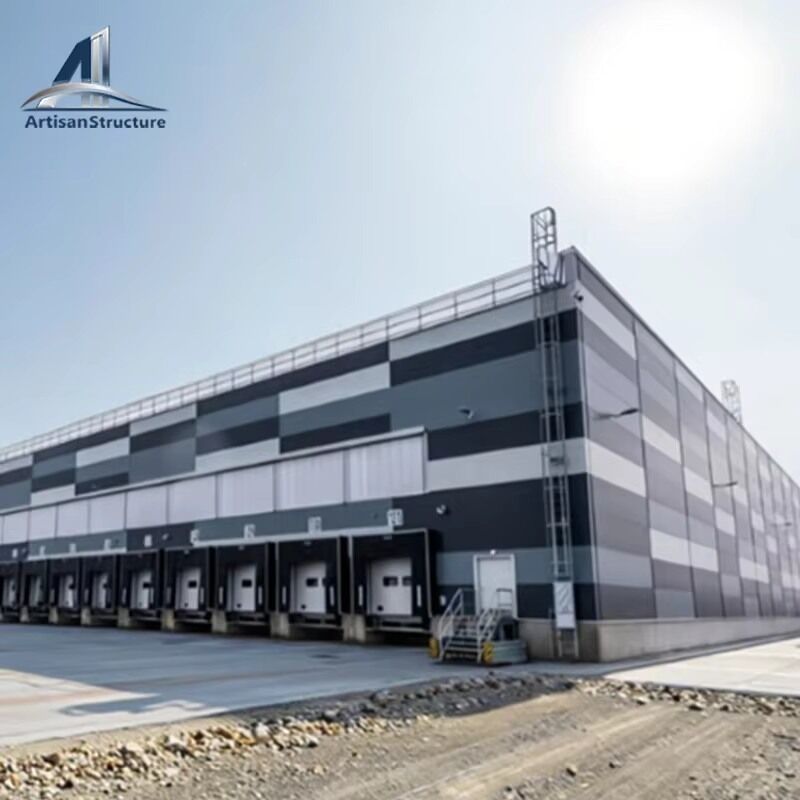 Warehouse Frame Color Fire-Rated Steel Warehouse - Clear-Span Portal Frame Logistics Hub