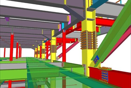 Tekla 3D Modeling Steel Building Engineering Services Steel Structure ...