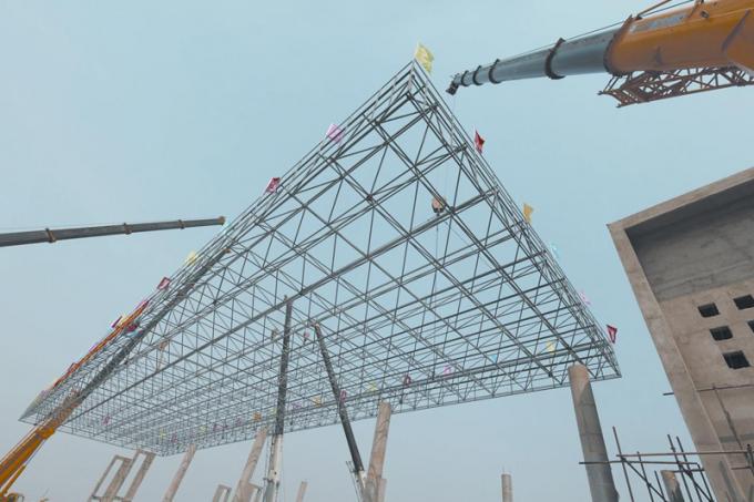 Majestic Grand Steel Pipe Truss Structure Modular Construction For ...